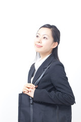 笑顔 女性 スーツ