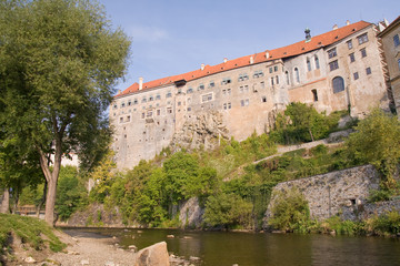 Fototapeta na wymiar Czeski historycznego miasta Cesky Krumlov zwerbowany w UNESCO
