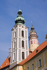 Fototapeta premium czech historical town Cesky Krumlov enlisted in UNESCO