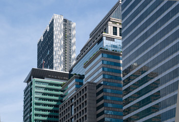 Fototapeta na wymiar High-rise office buildings in Bangkok