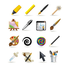 Drawing icon set