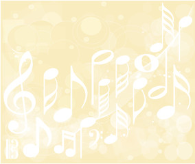 Notes background in light colors vector