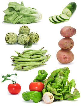 vegetables collage