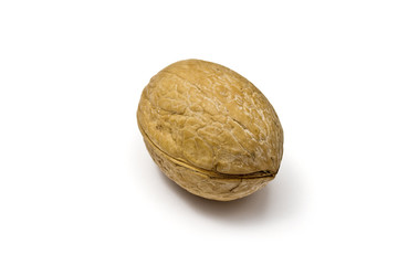 A walnut isolated on white