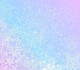 Fototapeta premium Winter lace background