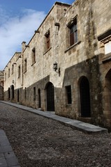 Fototapeta premium Die Ritterstraße von Rhodos Stadt in Griechenland