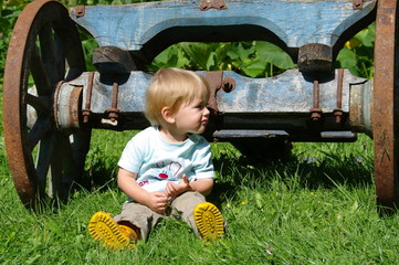 enfant à la campagne