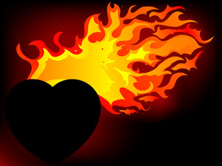 Blazing heart