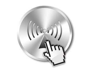 Wireless button and hand cursor