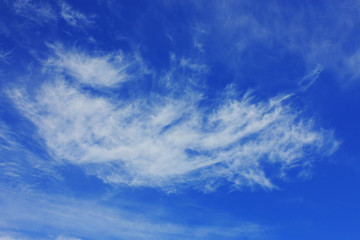 Background of blue sky.