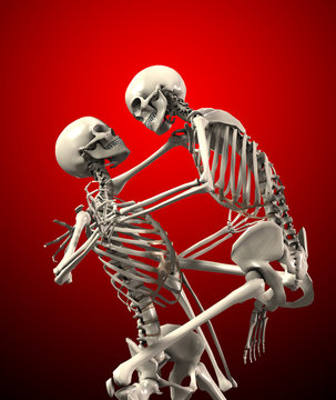 Skeletons Attacking Each Other