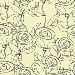 Floral seamless wallpaper