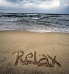 Message on beach