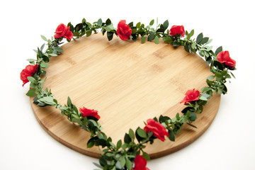 Kranz mit Rosen