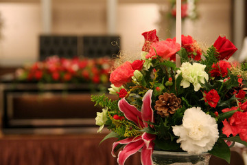 テーブルに飾る花
