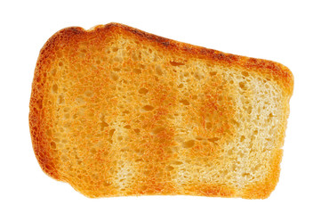 Bread withe toast, isolated on white background