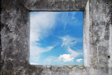 Fototapeta na wymiar ściany z oknem