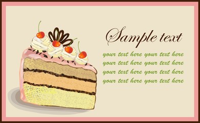 Illustrations of the cake.