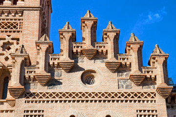 Obraz premium Detail of Roof on train station,Toledo, Spain