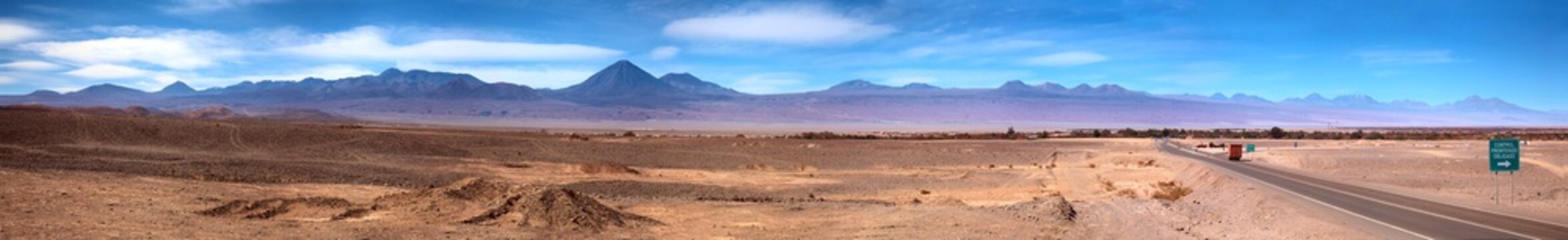 Panoramic view of San Pedro de Atacama, Chile
