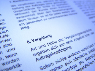 Fototapeta premium Vergütung