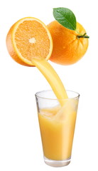 Fresh orange juice.
