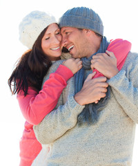 outdoor winter couple