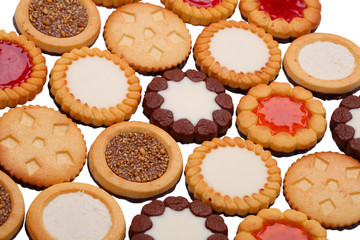 Background of biscuits