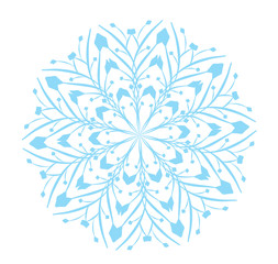 Pattern in a shape of a snowflake