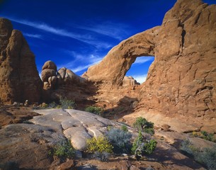 Redrock Desert Landscape,Turret Arch, Arches National Park