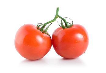 Two ripe tomatoes