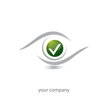 logo entreprise, oeil ic&ocirc;ne validation