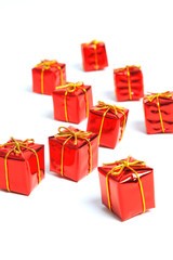 Rotes Weihnachts Geschenk Paket