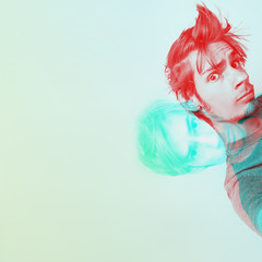 3D Harris shutter effect hallucination