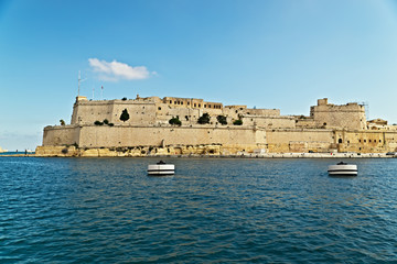 Grand harbour bastions. Valetta. Malta