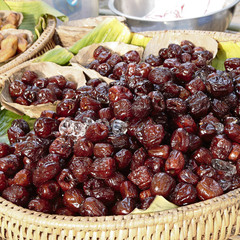 Dry date-plam in sun light