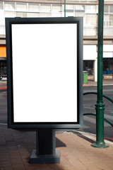 Blank sign with a copy space area
