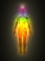 Human energy body, aura, chakra, energy - obrazy, fototapety, plakaty