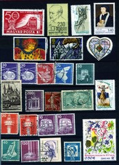 Timbres français, hongrois et allemands
