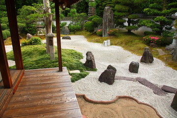 Obraz premium Japoński suchy ogród