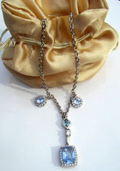 collier aigue-marine