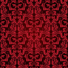 Red seamless wallpaper pattern