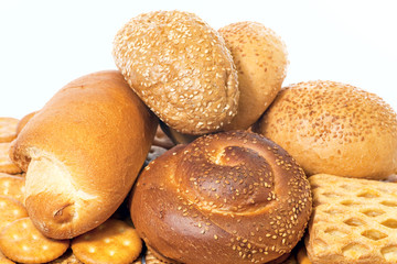 small roll pikelets and biscuits