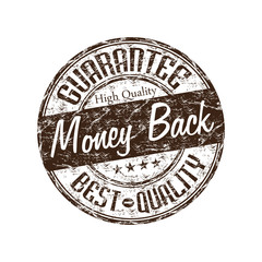 Money back guarantee stamp