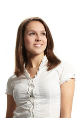 Obraz premium Portrait of young pretty woman