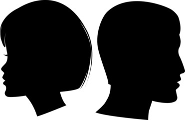 face man and woman