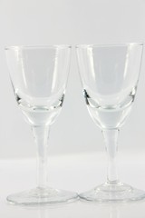 two wine glasses