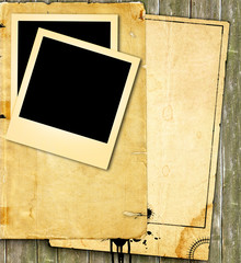 vintage paper and photo