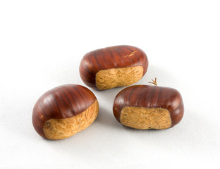 Castañas aisladas