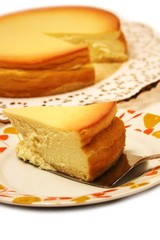 Ein Stück Käsetorte